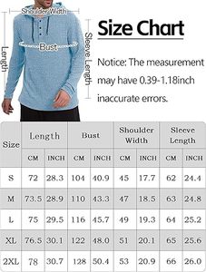 <b>Men's</b> Hooded Pullover Sweatshirt with <b>Henley</b> Collar Long Sleeve Loose Solid T-<b>Shirt</b> for Winter Front Logo Cross-Border Foreign - Product Image 6