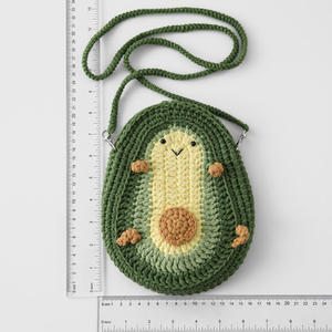 Sac de voyage décontracté en crochet pour jeunes, série étudiante, tissé à la main, motif éléphant de dessin animé, idéal pour les séances photo de rue, tendance - Product Image 4