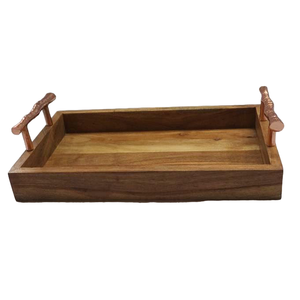 Plateau de service en bois plateau de plat de mariage fait à la main de bonne qualité plateau en bois de service ou plateau de service fournitures de l'inde - Product Image 4