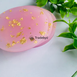 Sous-verres en résine de qualité supérieure, élégants, faits à la main, 4x4 pouces, ensemble de sous-verres carrés pour tables à manger et tables basses, couleurs personnalisées, Tradebyd - Product Image 5