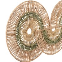 À la mode 2024 Jute Décoration Murale Deux Tons Seagrass Tenture Murale Décor Boho Mur Décoratif Accent Paniers pour Unique Home Art