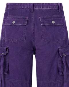 Pantalon cargo vert clair pour femme, sur mesure, jambes larges, pantalon utilitaire, streetwear, coupe ample, multi-poches, décontracté, tendance, en coton - Product Image 5