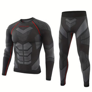 Tissu extensible respirant, doux, confortable, durable et à séchage rapide, 2 pièces, imprimé, en spandex/nylon, manches longues, rashguard de haute qualité - Product Image 1