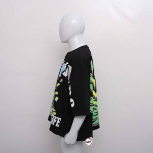 Streetwear T-shirt Boxy surdimensionné personnalisé de haute qualité T-shirt imprimé pour hommes de style tendance à épaules tombantes - Product Image 4