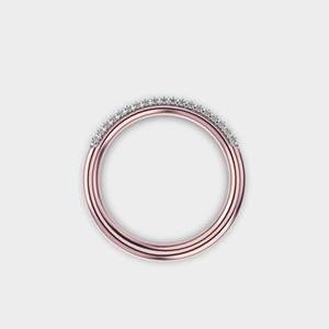 1.50 Carat Lab Grown <b>Diamond</b> 14K Solid Gold Wedding Band Pave Setting Half Eternity Ring Romantic Style <b>Jewelry</b> for Women Party - Product Image 3