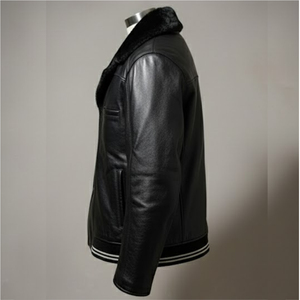 คอตั้ง100% หนังวัวแท้คุณภาพสูงคอตั้งสำหรับฤดูหนาวแนวสตรีทกันน้ำระบายอากาศได้ดีเป็นมิตรกับสิ่งแวดล้อมปรับแต่งด้านหน้าได้ - Product Image 4