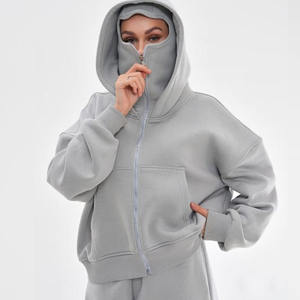 2025 nuevo diseño logotipo personalizado lavado cremallera completa de gran tamaño OEM Unisex Sudadera con capucha 400 GSM conjuntos logotipo personalizado 100% algodón hombres Sudadera con capucha - Product Image 5