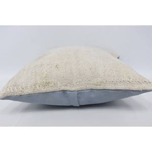 Beige 18x18 Inch Ikat Wool Patchwork <b>Pillow</b> Rustic Design Woven Technique Portable Vintage <b>Square</b> Rectangle Shape for Home Use - Product Image 5