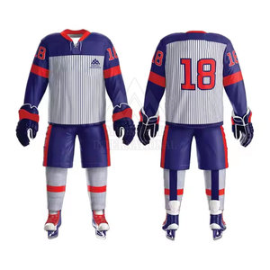 ชุดกีฬาเสื้อกีฬาฮอกกี้น้ำแข็งชุดทีมออกแบบได้ตามต้องการ - Product Image 1