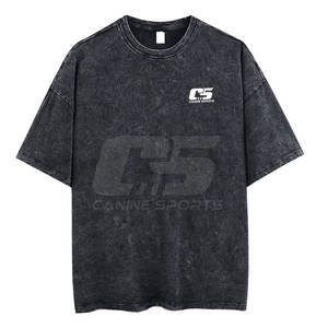 Camiseta 2025 con Lavado Ácido, Estilo OEM, 100% Algodón, Alta Calidad, Colores Personalizados, Anti-Pilling, para Hombre, en Venta - Product Image 1