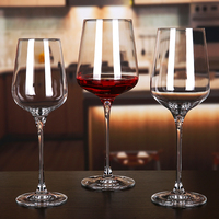 Verre à Vin Rouge en Cristal de Luxe Élégant, Goblet à Long Pied pour Mariage, Fête, Restaurant, Bar – Vente en Gros, Stock PRÊT À L'EXPÉDITION, Verrerie Premium
