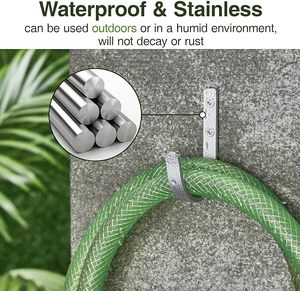 Optimised Outdoor Closet Door Aluminium Hangers Brass Coat <b>Rack</b> <b>Wall</b> Mounted Screw Hanging Clothing Towels Vintage Bathroom Use - Product Image 5