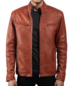 Chaqueta de Cuero Genuino de Alta Calidad para Hombre, Estilo Motero, Superventas, Talla XL, Hecha a Medida, Chaqueta de Invierno al por Mayor para Hombre - Product Image 2