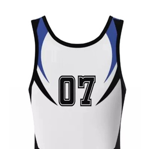 Wrestling Club Custom Team And Number School Hand To Hand Fight Singlet For Men In Polyester/Nylon Spandex For Wrestling Camp - Product Image 2