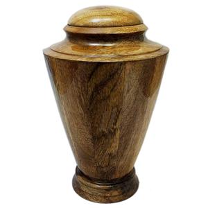 โกศเผาศพวัสดุไม้ที่ออกแบบด้วยมือและตกแต่งในร่ม - Product Image 2