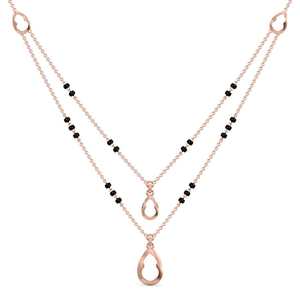 Chaîne de collier en or 14 carats, design élégant et minimaliste pour un usage quotidien, type de chaîne pour femmes, pendentif Mangal Sutra - Product Image 1