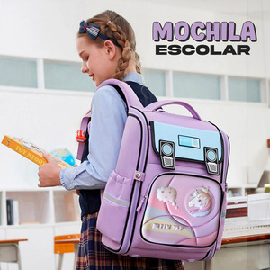 Spacious and <b>Lightweight</b> Canvas School <b>Backpack</b> for Girls - Back to School - Assorted Colors - Product Image 4