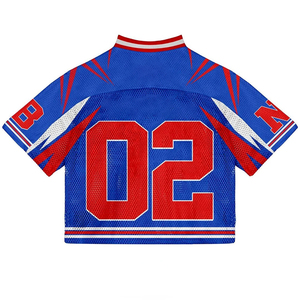 Maillot de football/soccer personnalisé 2025 en maille 100 % polyester, coupe oversize, style haut pour homme, impression par transfert thermique, ample et respirant, grandes tailles - Product Image 5