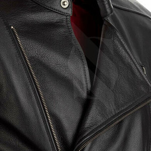 Chaqueta de moto de cuero transpirable para hombre de diseño personalizado para ropa de carreras de invierno informal - Product Image 5