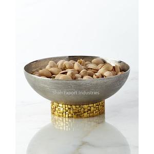 Cuencos de Metal con estilo para servir alimentos, cuencos redondos de frutas secas para el hogar, mesa de cena de boda, cuencos decorativos para servir alimentos - Product Image 2