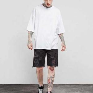 T-shirt à épaules tombantes en coton/fibre de bambou personnalisable pour hommes - Product Image 2