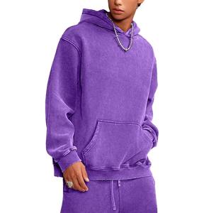 Sudadera con Capucha Unisex de Alta Calidad Hecha en Pakistán 2025, Estilo Vintage Desgastado por el Sol, 100% Poliéster, Bordada para Invierno - Product Image 3