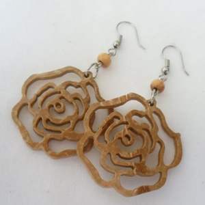 Pendientes circulares de gancho de alta calidad con costuras de madera explosivas, venta al por mayor, pendientes exagerados de madera, pendientes de madera para mujeres africanas - Product Image 5