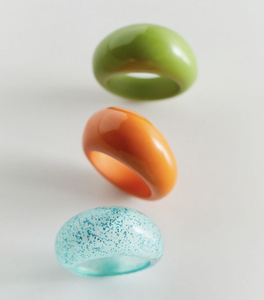 Anillos de Resina Hechos a Mano por Fabricante, Altamente Pulidos, para Hombres, para Usar en Fiestas, Anillo de Resina para Boda - Product Image 1