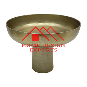 Vase à fleurs dernier modèle pour décoration de mariage 2023 Bol à fruits sur pied en aluminium écologique sur socle - Product Image 4