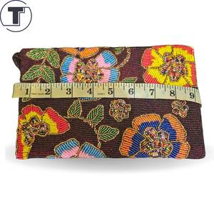 กระเป๋าบาแก็ตประดับลูกปัดทำด้วยมืออินเดียพร้อมที่จับกระเป๋าถือแบบสบายๆหลากสีทำด้วยมือโดยช่างฝีมือท้องถิ่น - Product Image 4