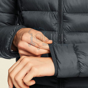 Chaquetas acolchadas de invierno para mujer Forro de nailon de punto a prueba de viento Ecológico Transpirable Bajo MOQ - Product Image 6