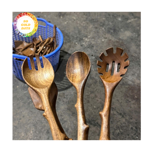 ช้อนไม้ทำจากไม้ไผ่ธรรมชาติเหมาะสำหรับการทำอาหารประจำวันหรือเตรียมอาหารเวียดนาม - Product Image 6