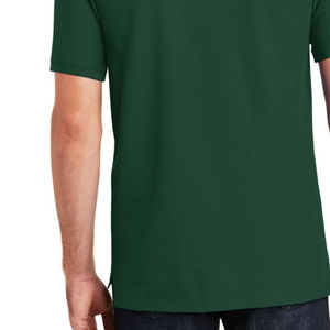 เสื้อผ้าแนวสตรีทสำหรับผู้ชายเสื้อโปโลผ้าฝ้ายถักลายโลโก้แบบโอเวอร์ไซส์ดีไซน์ไหล่ตกสำหรับผู้ชาย - Product Image 4