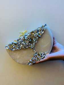 Pochette design moderne en résine brodée Fini Rhinestone Lady Vintage Purse For Wedding Partyware Anniversary Clutch - Product Image 5