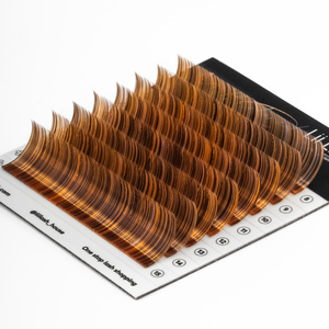 Plateaux de cils classiques, extensions de cils individuelles de haute qualité en PBT, fournitures de cils en gros, multicolores, faciles à éventailer - Product Image 3