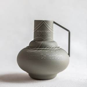 แจกันดอกไม้โลหะสีส้มด้าน-แจกันดอกไม้เหล็กทำมือสำหรับตกแต่งบ้านและการตกแต่งห้องนั่งเล่น - Product Image 2