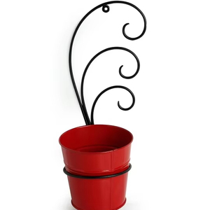 Haute qualité luxe Style métal suspendu intérieur noir jardinières décoratif balcon décors pour la maison Pots de fleurs et jardinières - Product Image 1