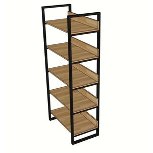 SFKS002-5 Tng K Sch Minimalist Khung St G Cao Su Kch Thc 800x400x1800mm - Product Image 2