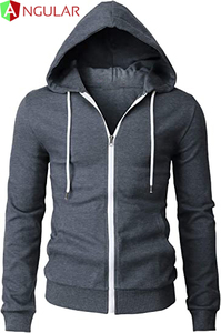 Windbreak Solid Color Winter Warm <b>Jacket</b> New Design Fashion Style Men's Custom logo Printing Embroidery Hoodie Customize - Product Image 2