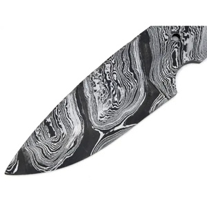 Couteau multifonctionnel JEXMOO en acier Damas fait main avec lame vierge et motif feu, idéal comme cadeau, pour une utilisation en extérieur - Product Image 6