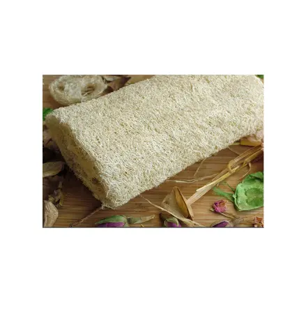 Bantalan spons Loofah Eksfoliasi, penggunaan Shower mandi Eksfoliasi alami, sarung tangan badan spons Loofa dan kain Terry