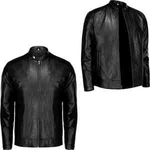 Blouson aviateur en cuir pour hommes Logo personnalisé de haute qualité Camouflage Front Design vente en gros avec tailles - Product Image 5