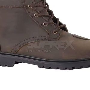 Premium SUPREX ENTERPRISES SE-WB-04 Unisex Steel Toe <b>Leather</b> <b>Work</b> <b>Boots</b> Rubber Midsole Genuine <b>Leather</b> Lining All Seasons Safety - Product Image 4