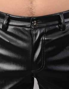 กางเกงผู้ชายกางเกงคาร์โก้หนังขนาดใหญ่สำหรับผู้ใหญ่ชายกลางเอวปกติทรงแบนสไตล์ด้านหน้าไม่ทอ - Product Image 1