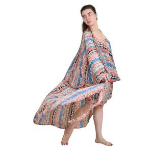 <b>Silky</b> Sari Pyjama Kimono Cami <b>Top</b> Boxer Set Luxury Boho 3 Night Suit Sleep Wear Royal Beach Cover Cardigan Swimsuit Cover Ups - Product Image 4
