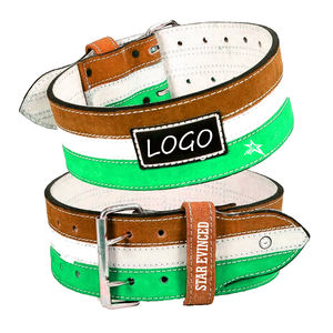 Cinturón de elevación de potencia estándar de competición, hebilla de doble punta de acero de 10mm de espesor, logotipo personalizado, correa de cuero para levantamiento de pesas, entrenamiento - Product Image 5