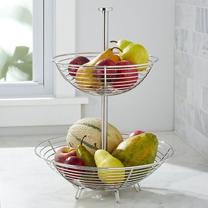 Accessoires de cuisine design attrayant corbeille à fruits de forme ronde corbeille à fruits en fil métallique de la meilleure qualité par Indian metal world - Product Image 6