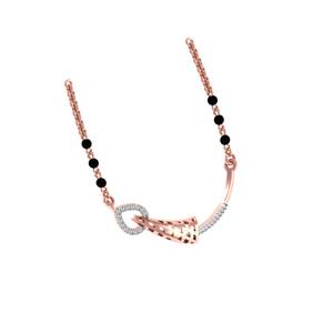 จี้มังกาลสุตราแบบดั้งเดิมของอินเดีย ดีไซน์ล่าสุด ชุบทอง 18K สำหรับงานแต่งงาน งานหมั้น หรือเป็นของขวัญ ได้รับการรับรองจาก IGI - Product Image 3