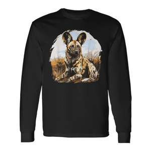 Camiseta de Manga Larga con Diseño de Perros Salvajes para Amantes, Regalo Promocional para Dueños de Perros - Product Image 1