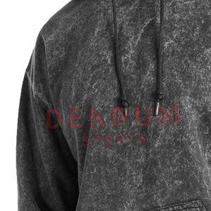 Hecho en el mejor material Sudaderas con capucha de lavado ácido Mangas largas Ropa de calle Sudaderas con capucha de lavado ácido de moda - Product Image 3